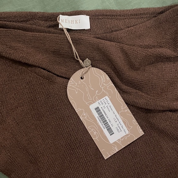 Meshki Alexius One Shoulder Knit Maxi Dress - Picture 3 of 6